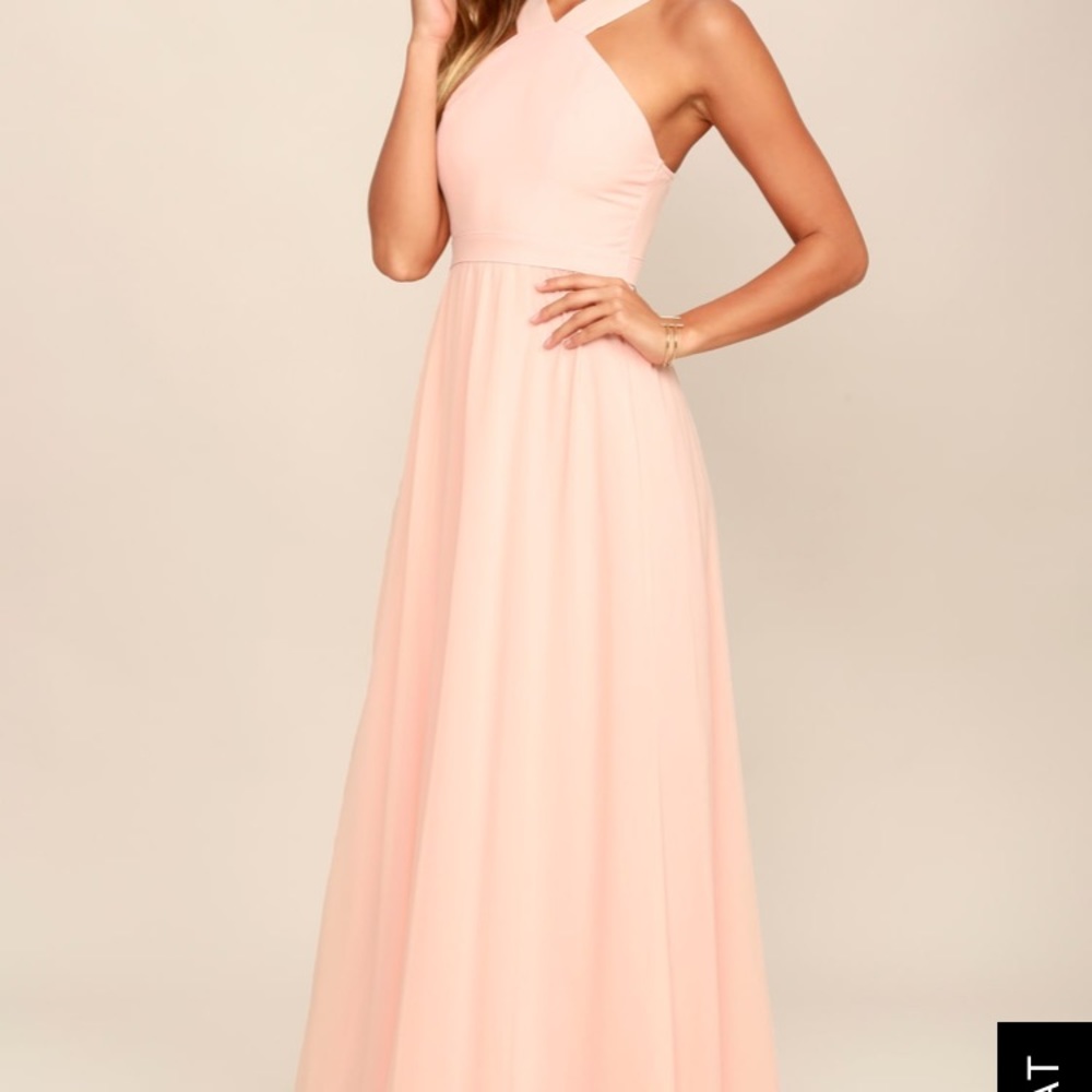 LIGHT PINK LULUS DRESS